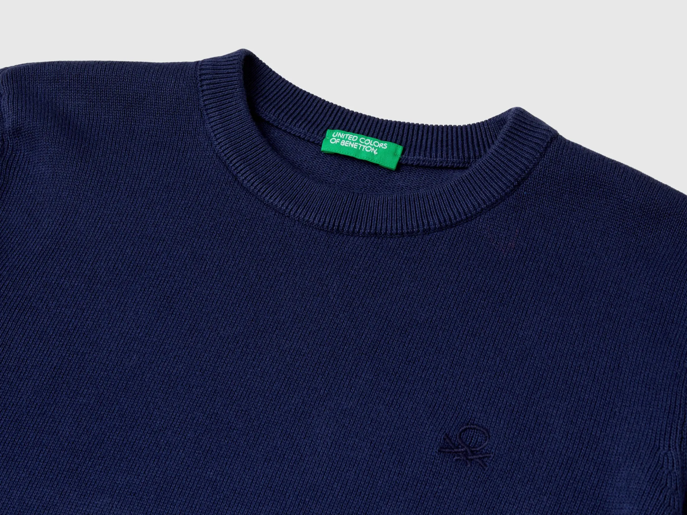 100% cotton crew neck sweater