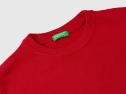 100% cotton crew neck sweater