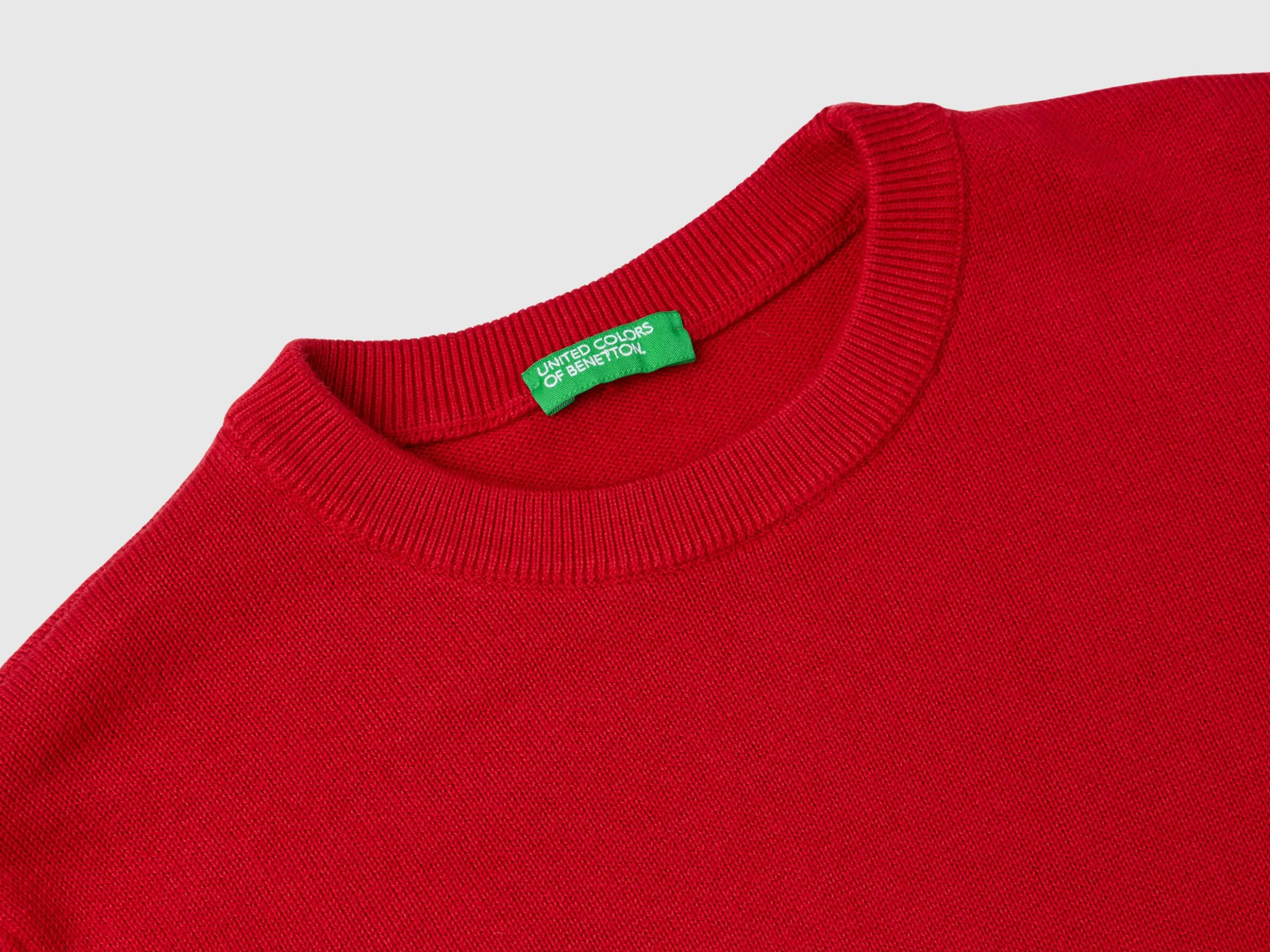 100% cotton crew neck sweater