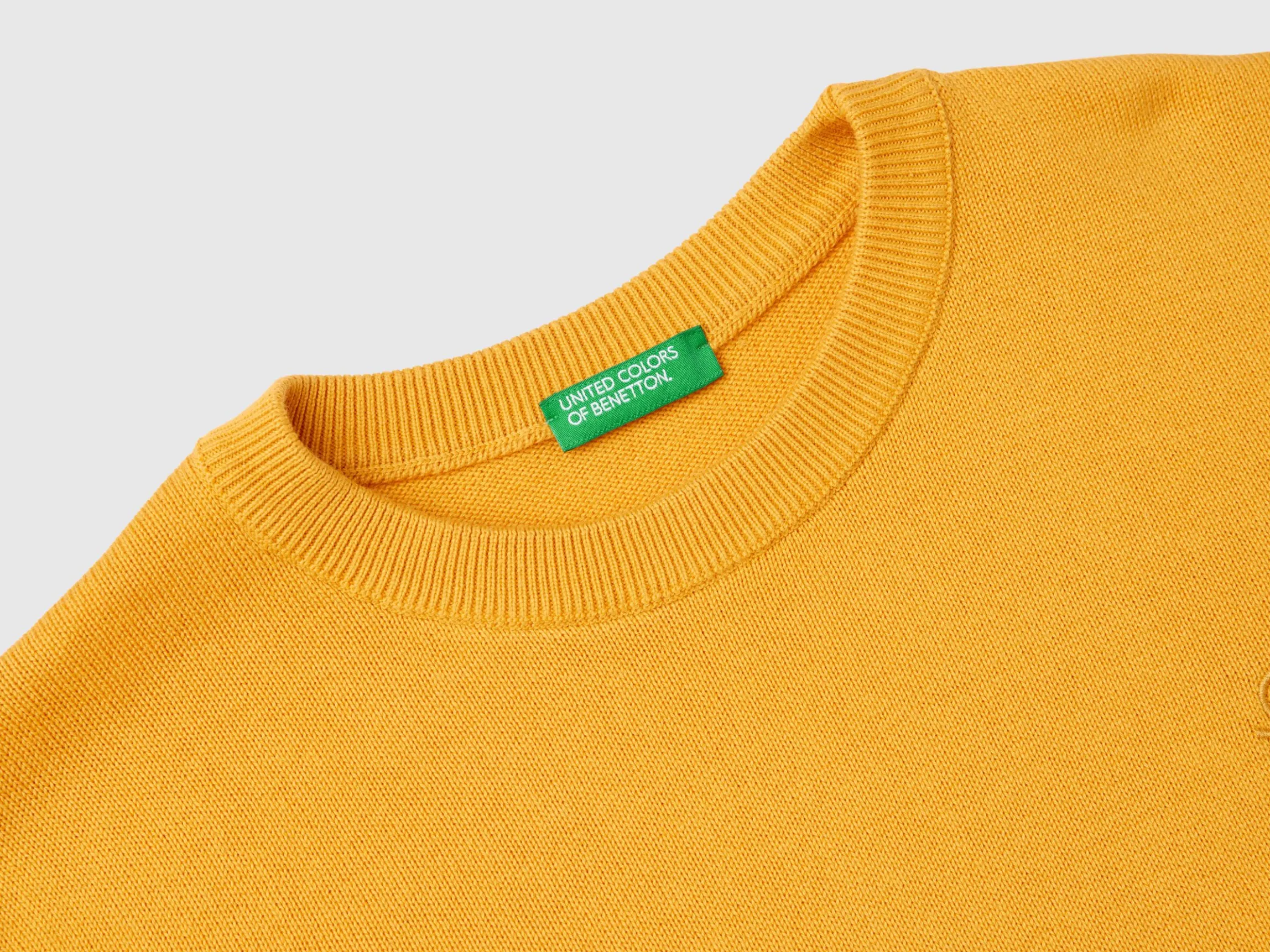100% cotton crew neck sweater