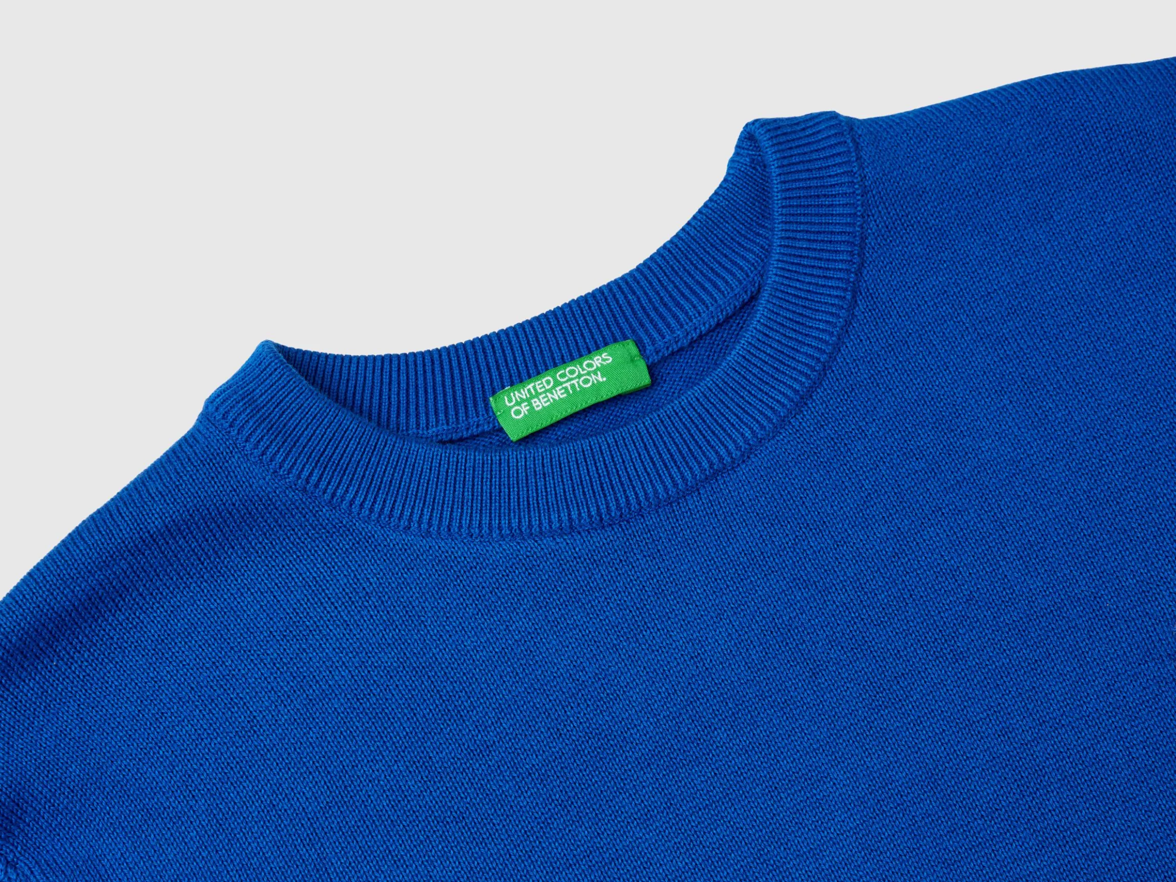 100% cotton crew neck sweater