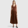 Cotton midi dress