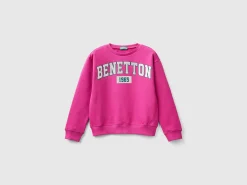 100% cotton sweatshirt with glittery logo
