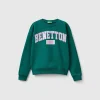 100% cotton sweatshirt with glittery logo