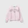 100% cotton sweatshirt with glittery logo
