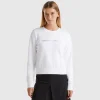 100% cotton sweatshirt with logo print