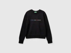 100% cotton sweatshirt with logo print