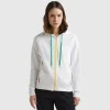 100% cotton sweatshirt with zip and hood