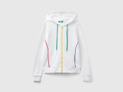 100% cotton sweatshirt with zip and hood