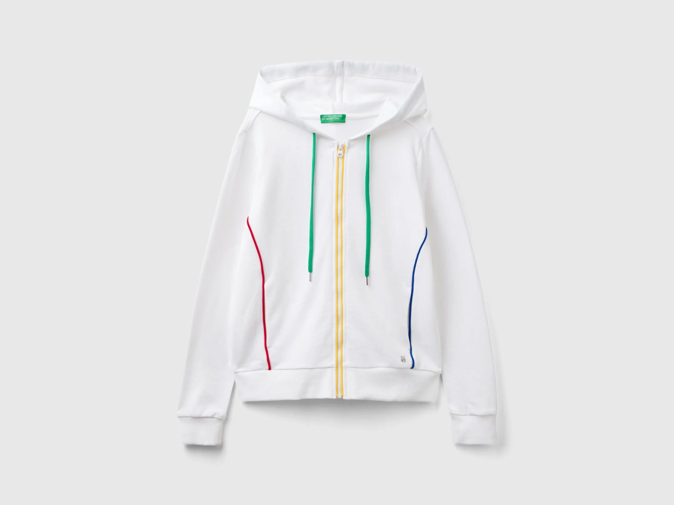 100% cotton sweatshirt with zip and hood
