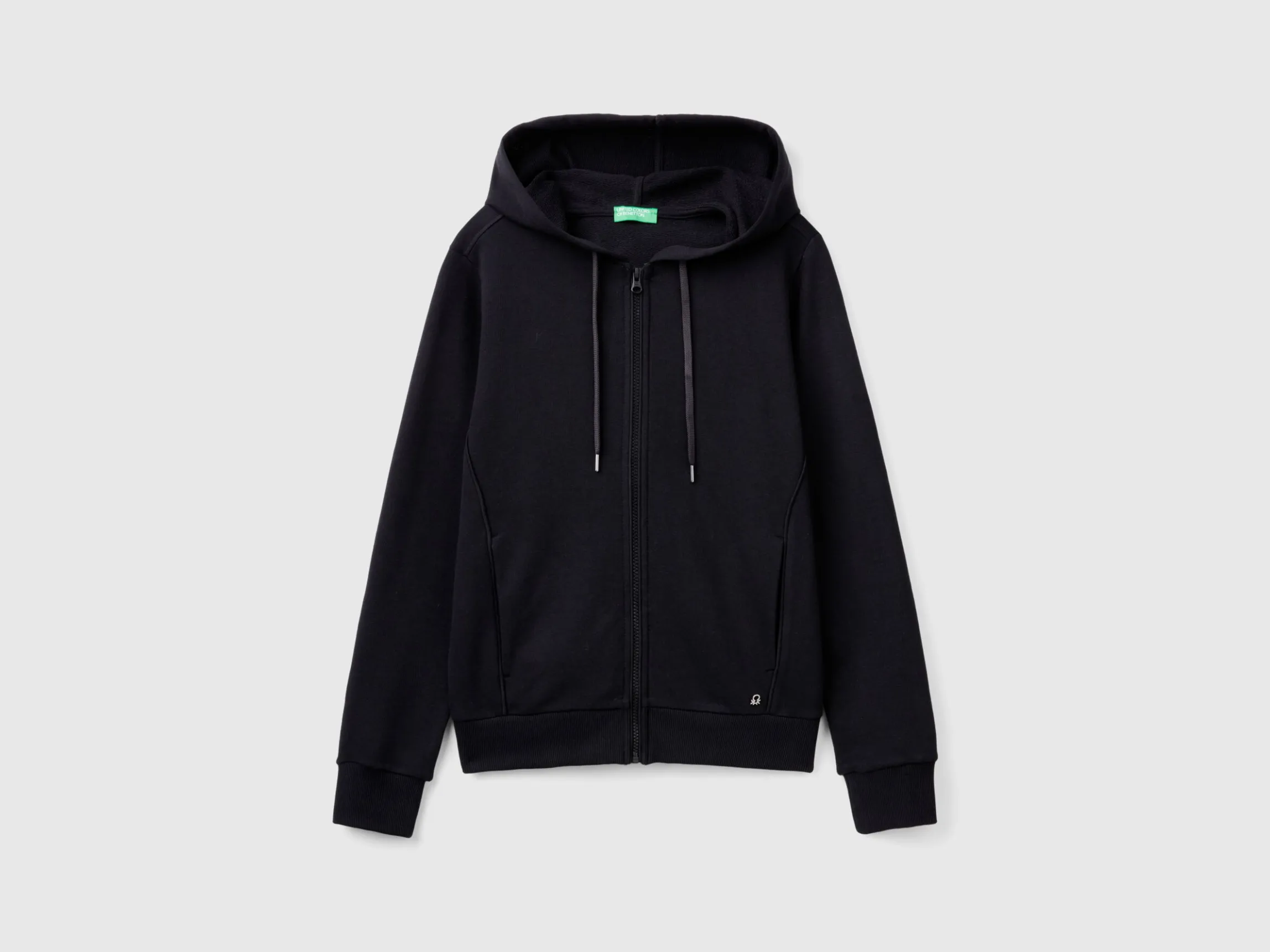 100% cotton sweatshirt with zip and hood