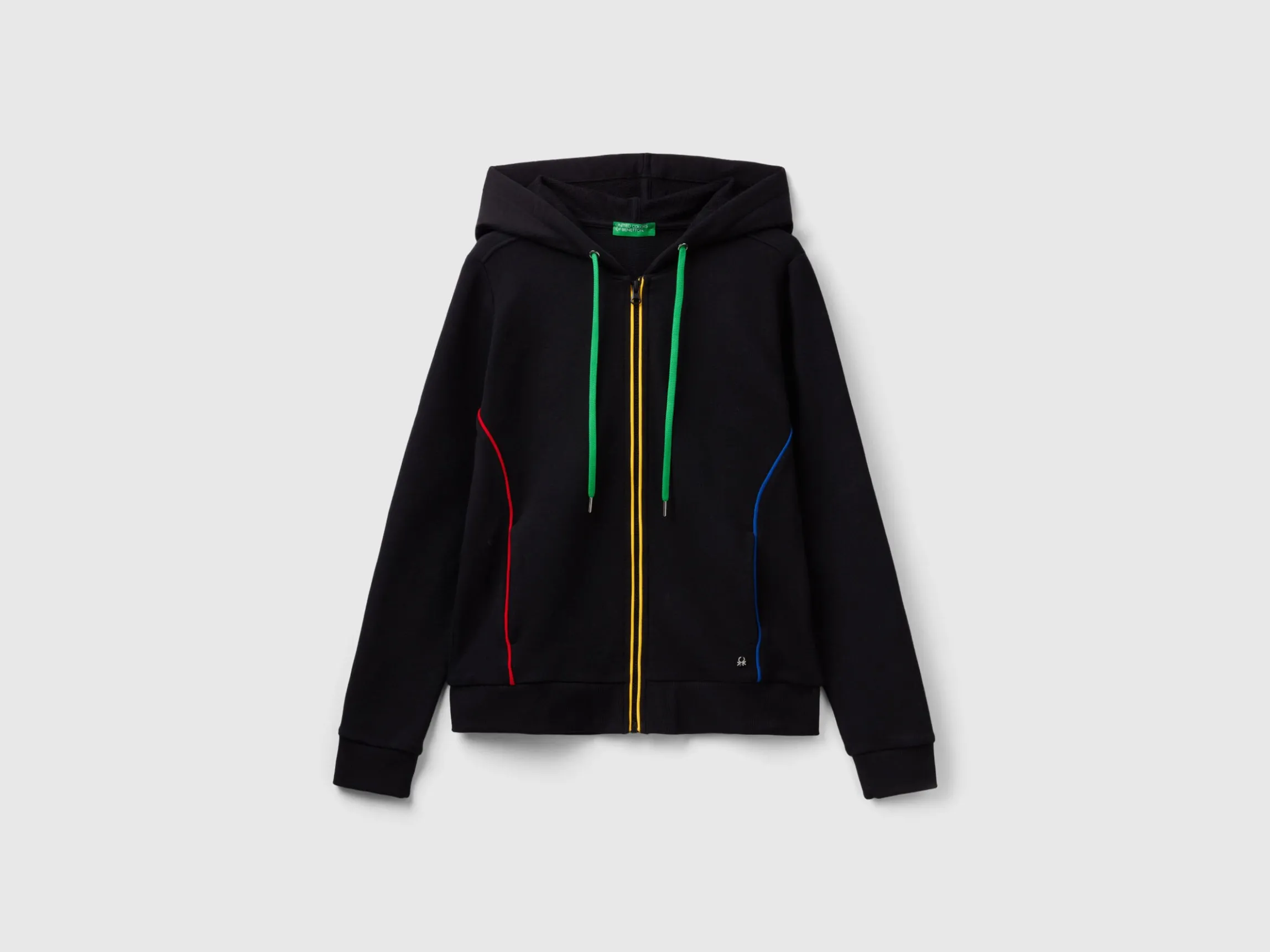 100% cotton sweatshirt with zip and hood