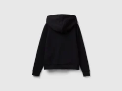 100% cotton sweatshirt with zip and hood