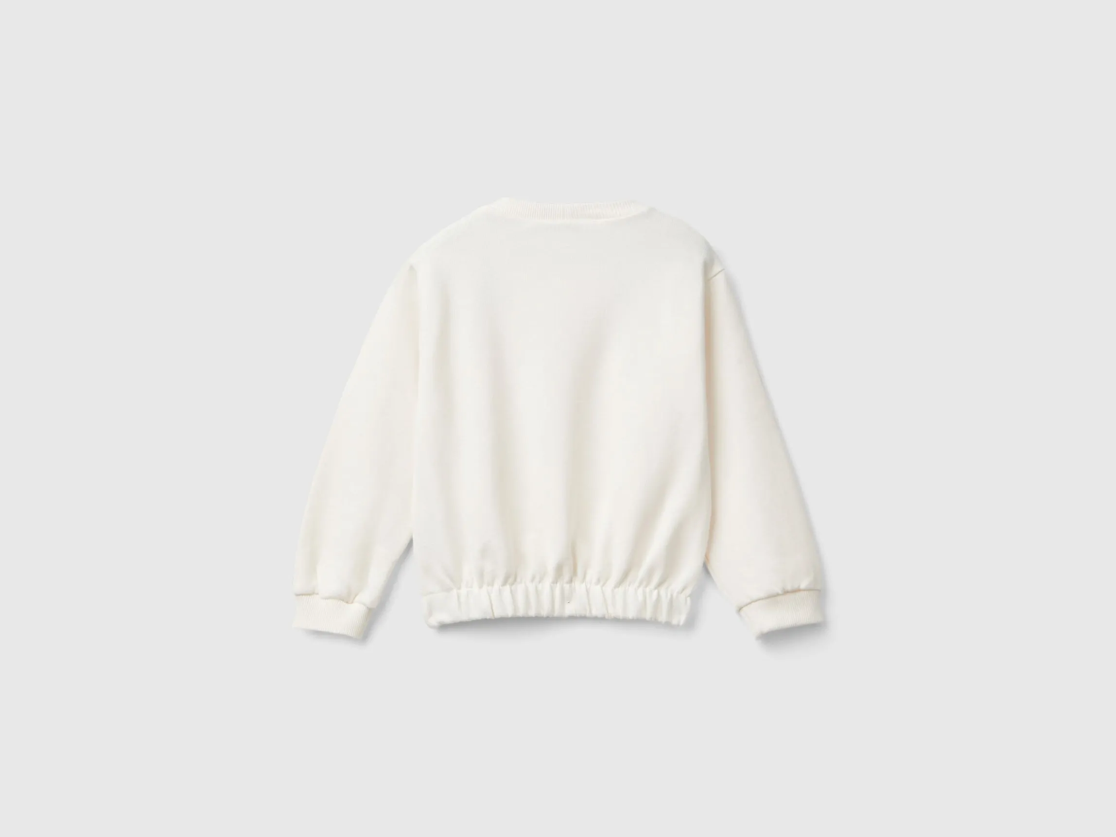 Cream Barbie sweatshirt with glossy print
