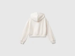 Cream Barbie sweatshirt with rhinestones