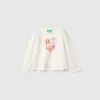 Cream Barbie t-shirt with glossy print
