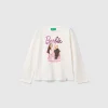 Cream Barbie t-shirt with glossy print