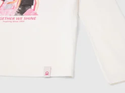 Cream Barbie t-shirt with glossy print