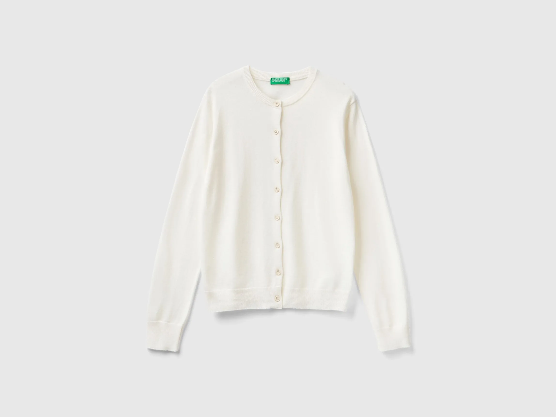 Cream white turtleneck in cashmere and wool blend