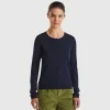 Crew neck cardigan in pure cotton