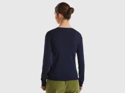 Crew neck cardigan in pure cotton