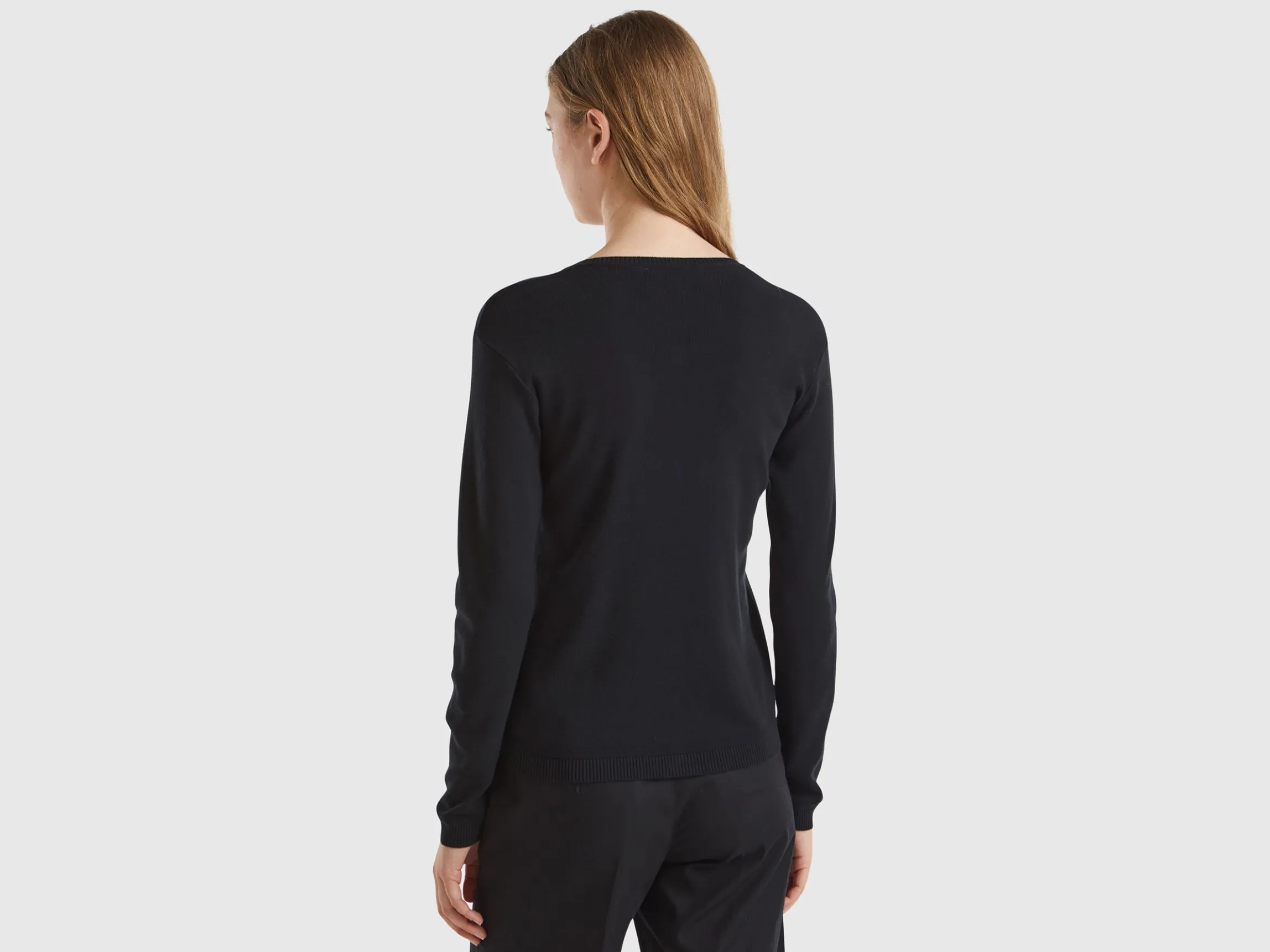 Crew neck cardigan in pure cotton
