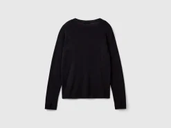 Crew neck cardigan in pure cotton