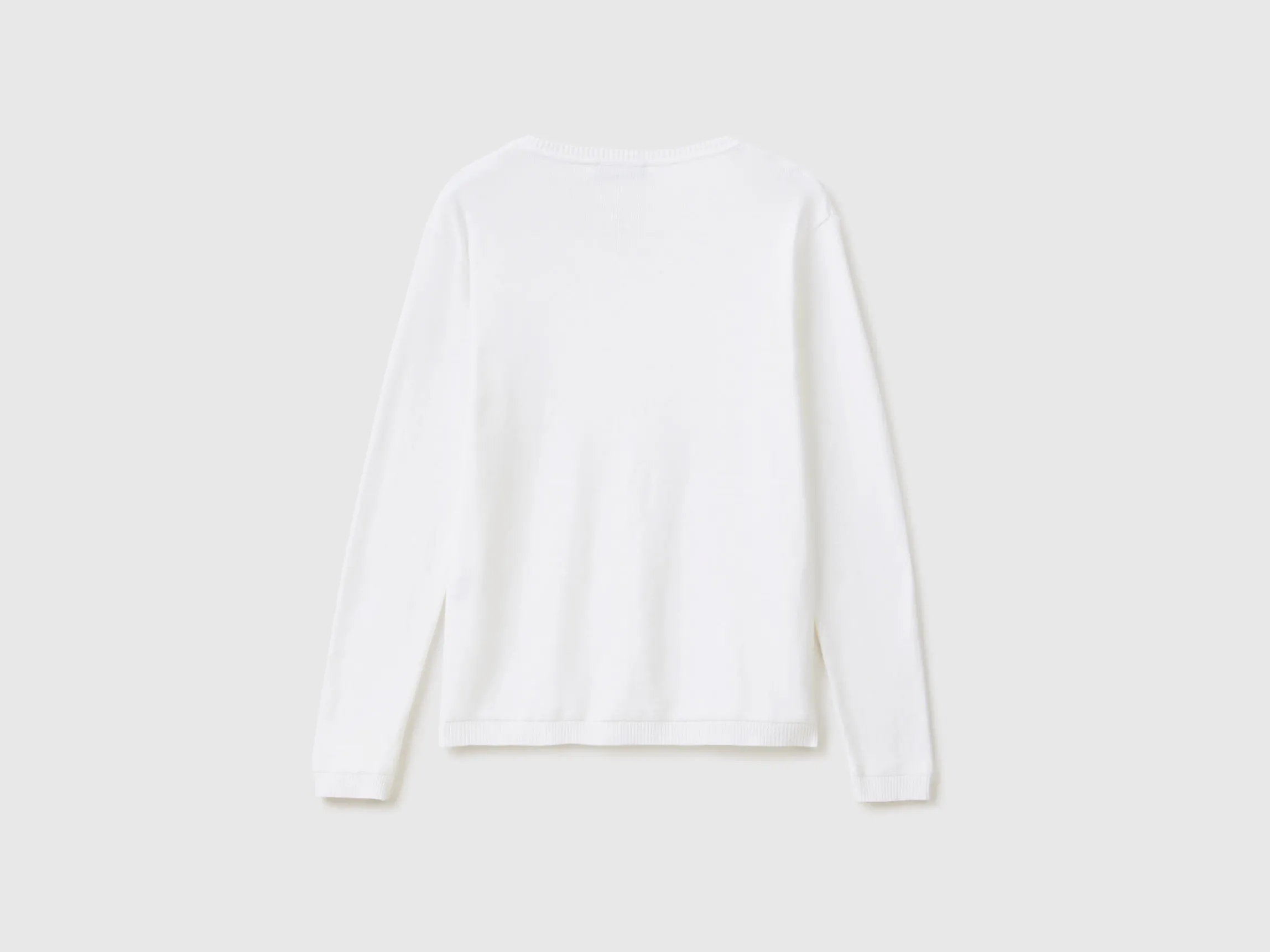 Crew neck cardigan in pure cotton