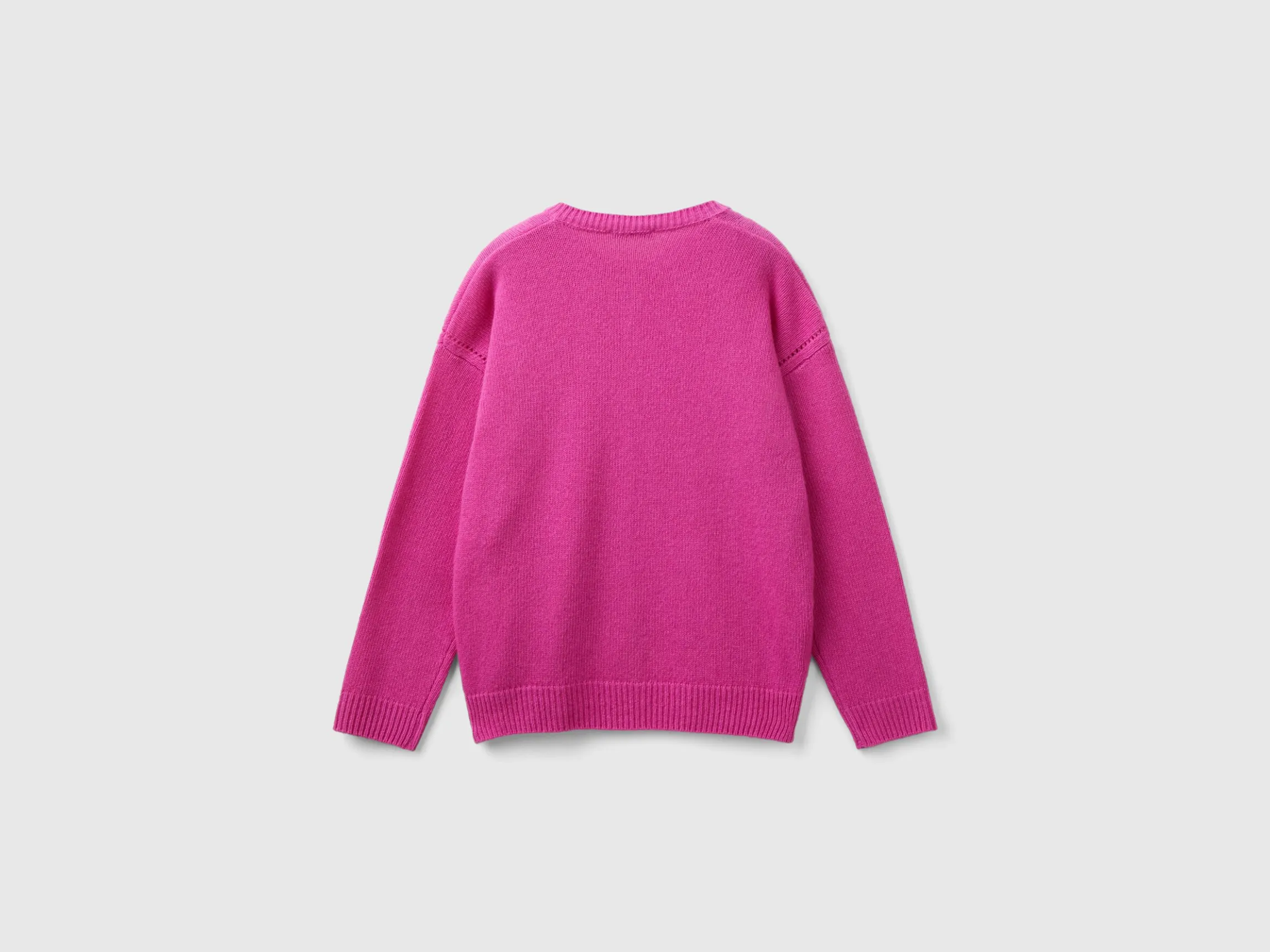 Crew neck cardigan with rhinestone logo