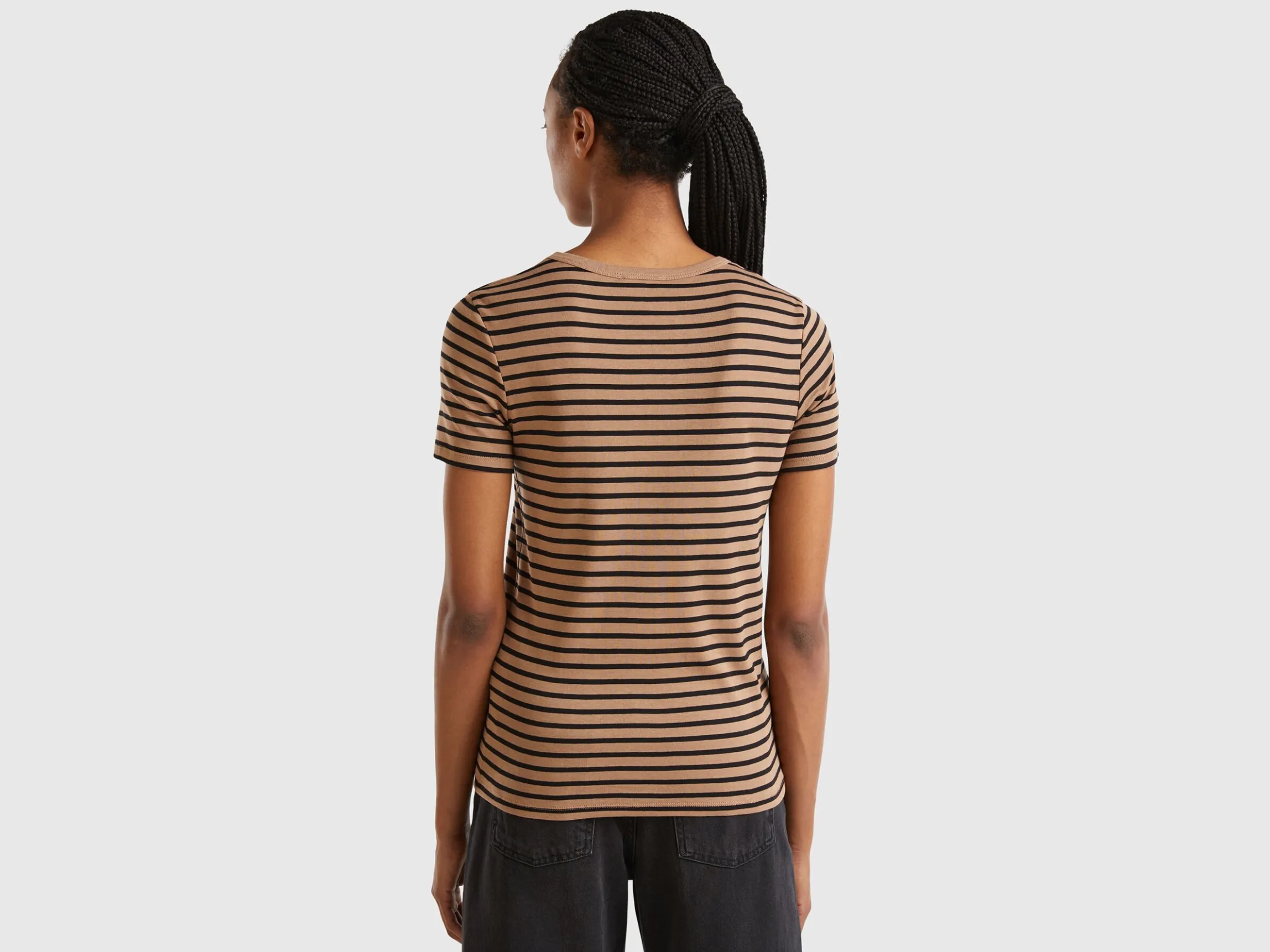 Crew neck striped t-shirt