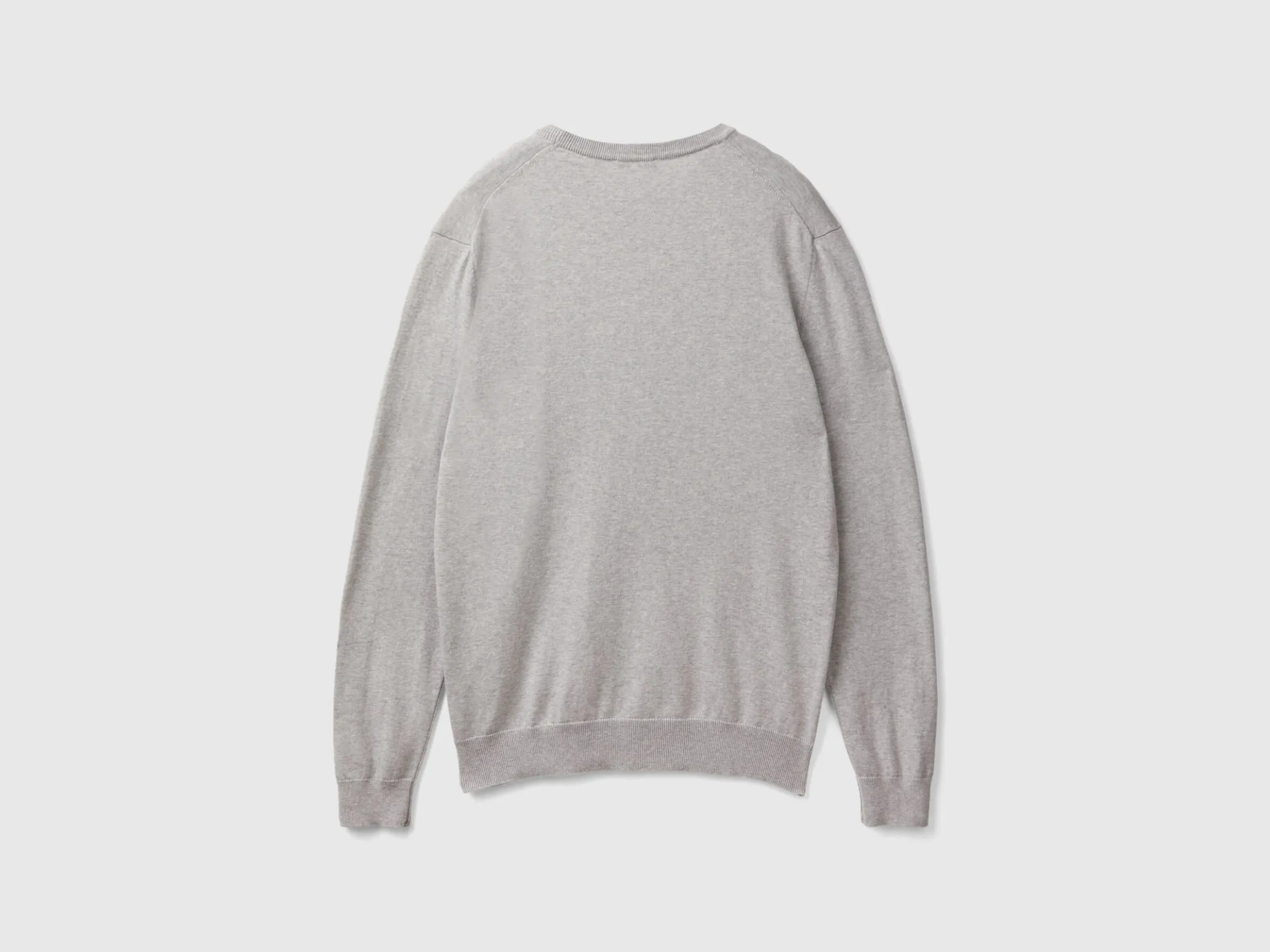 Crew neck sweater in 100% cotton