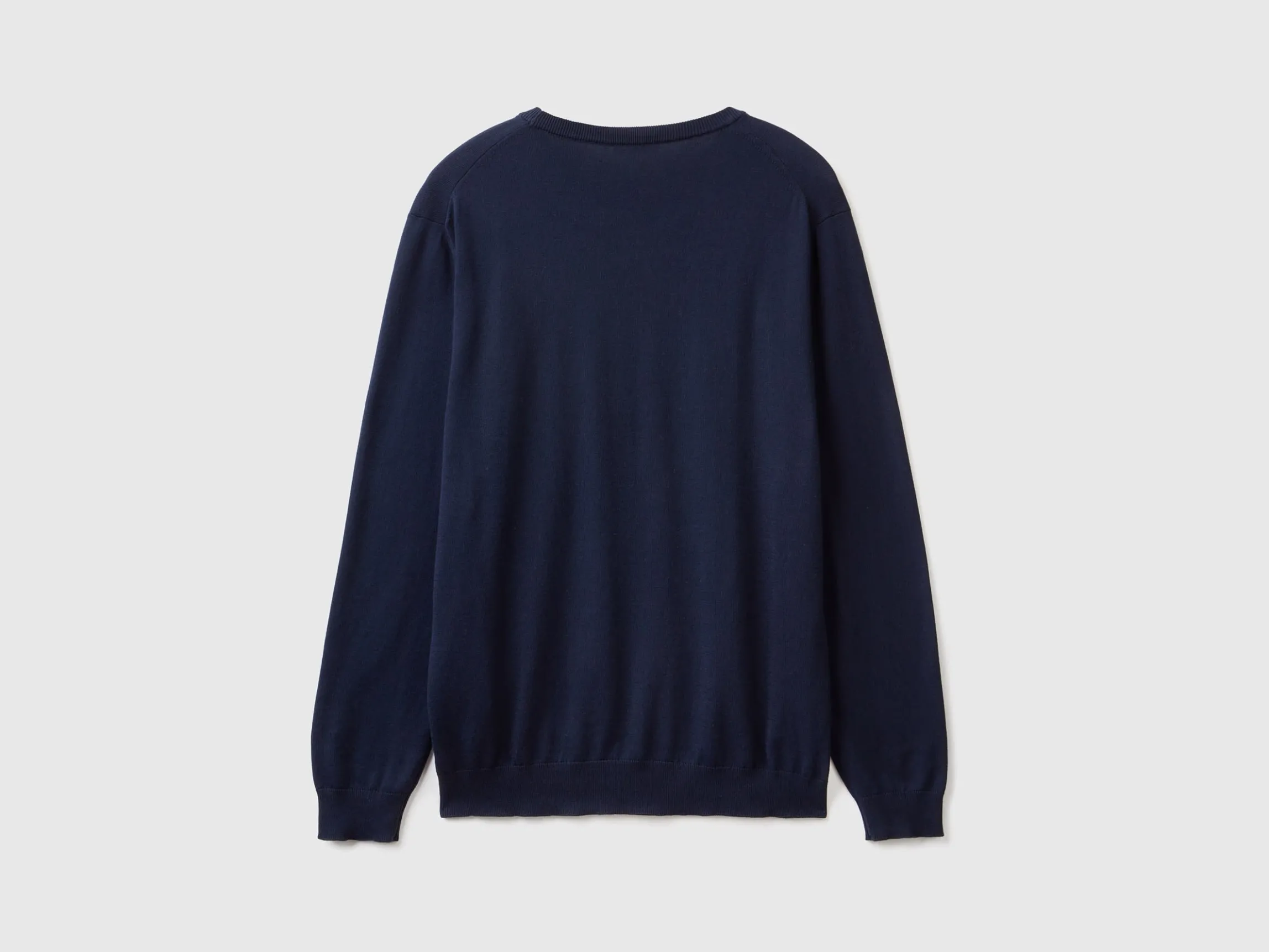 Crew neck sweater in 100% cotton