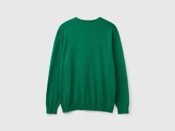 Crew neck sweater in lightweight cotton blend