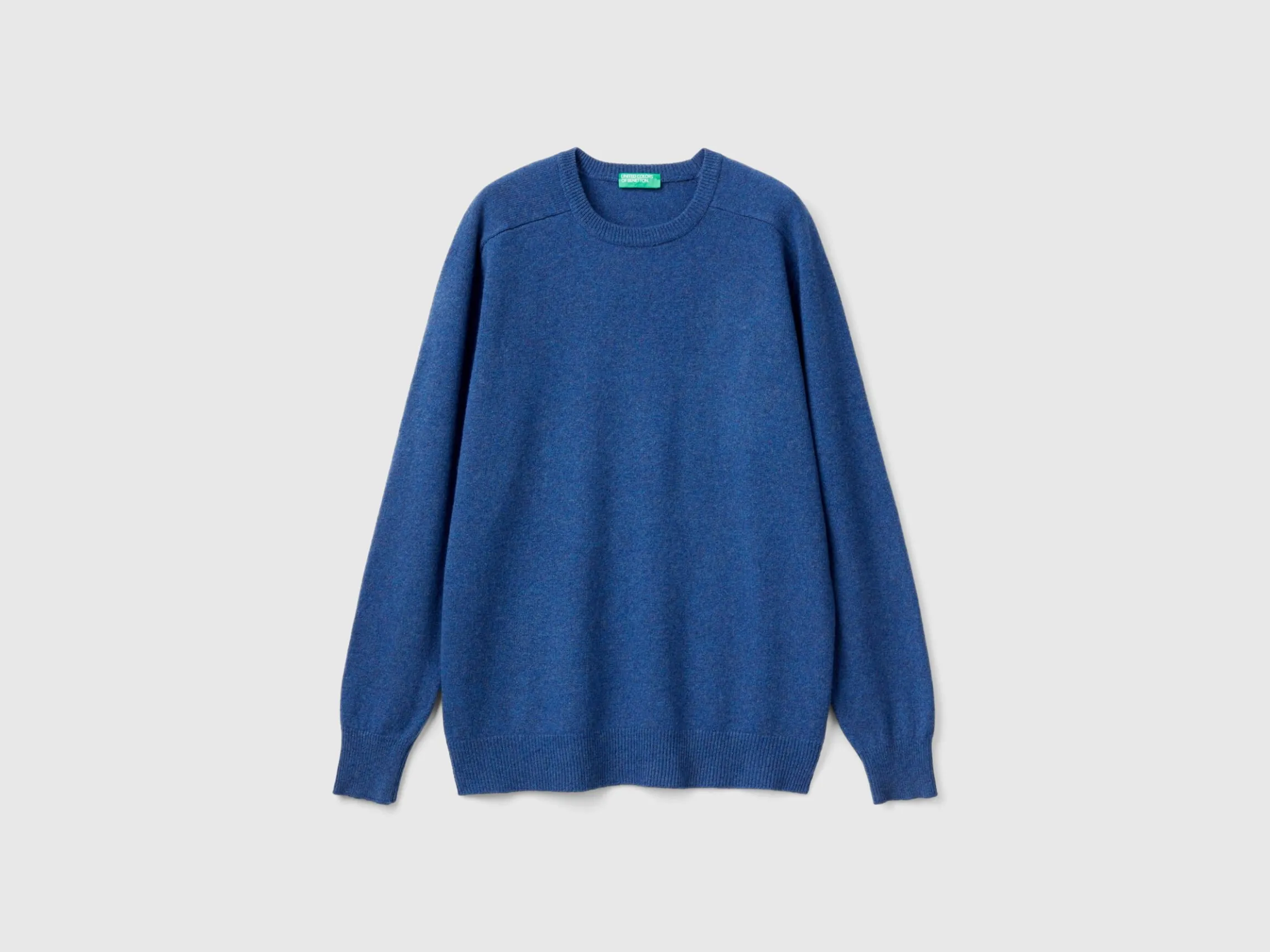 Crew neck sweater in pure Merino wool