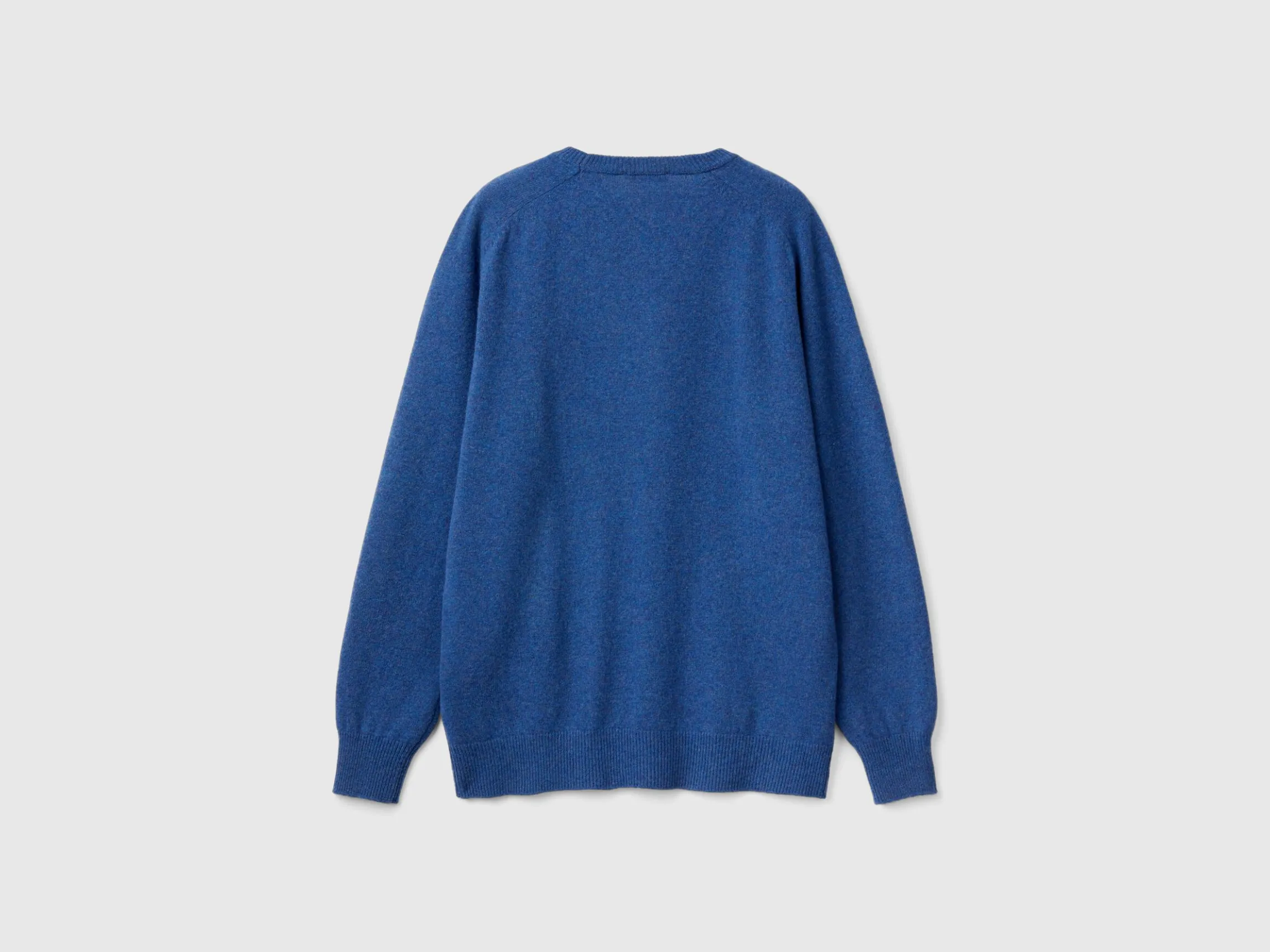 Crew neck sweater in pure Merino wool