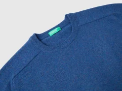 Crew neck sweater in pure Merino wool
