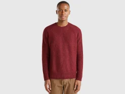 Crew neck sweater in wool blend