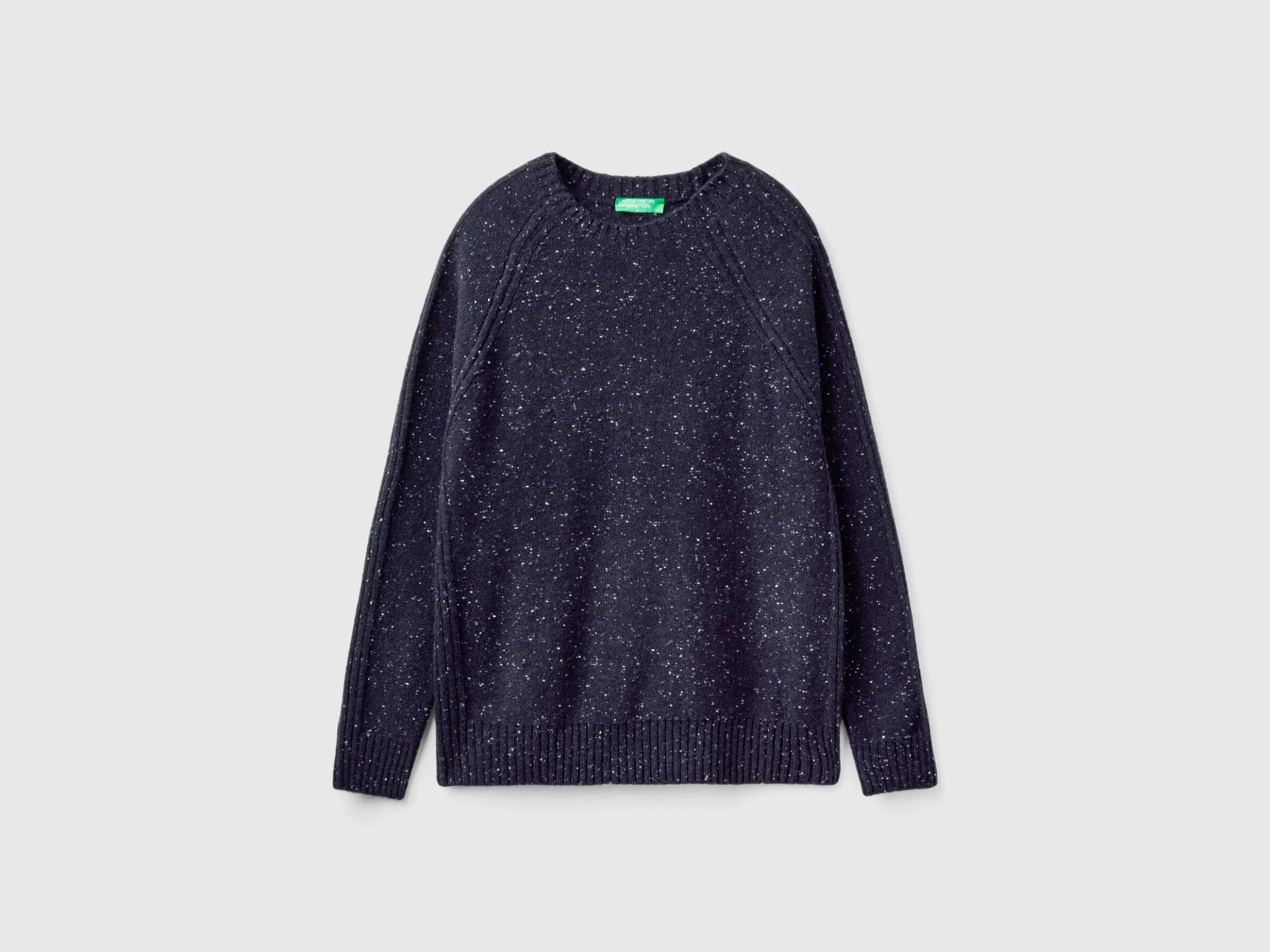 Crew neck sweater in wool blend
