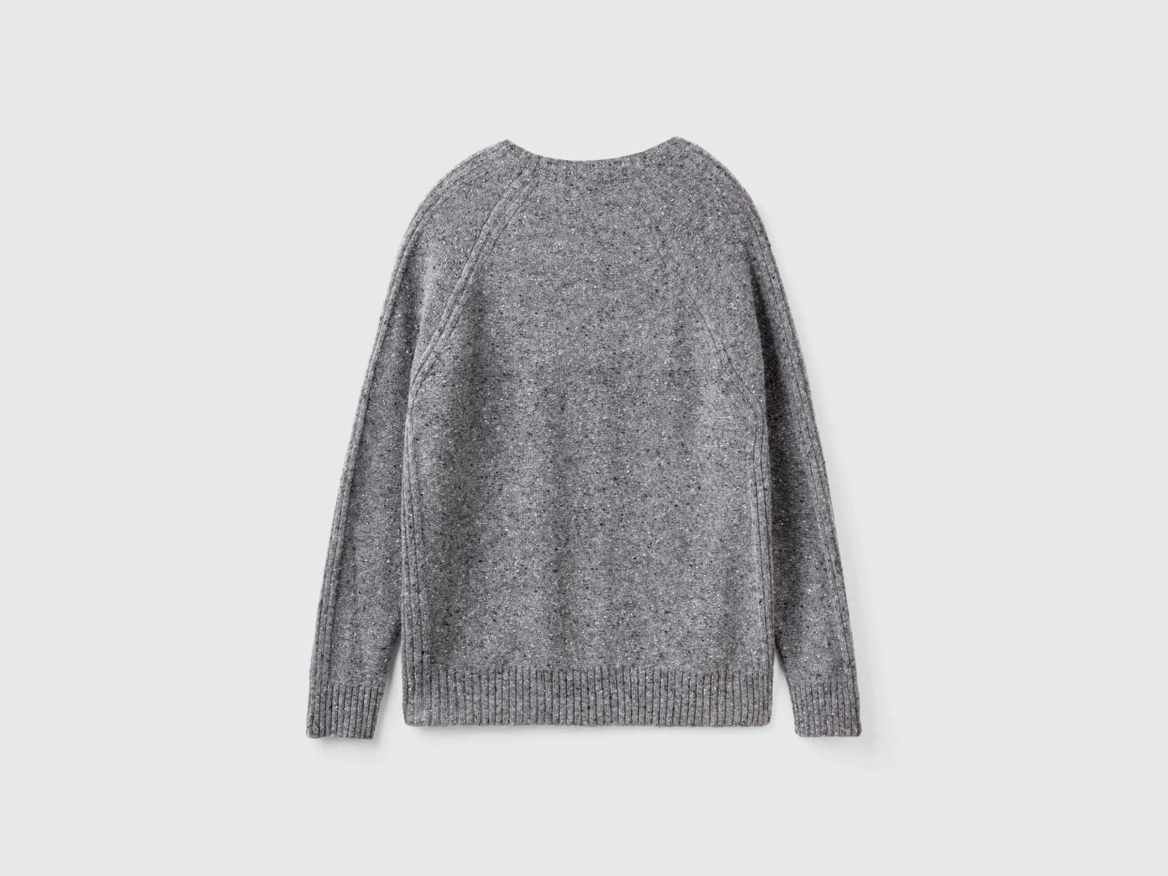 Crew neck sweater in wool blend