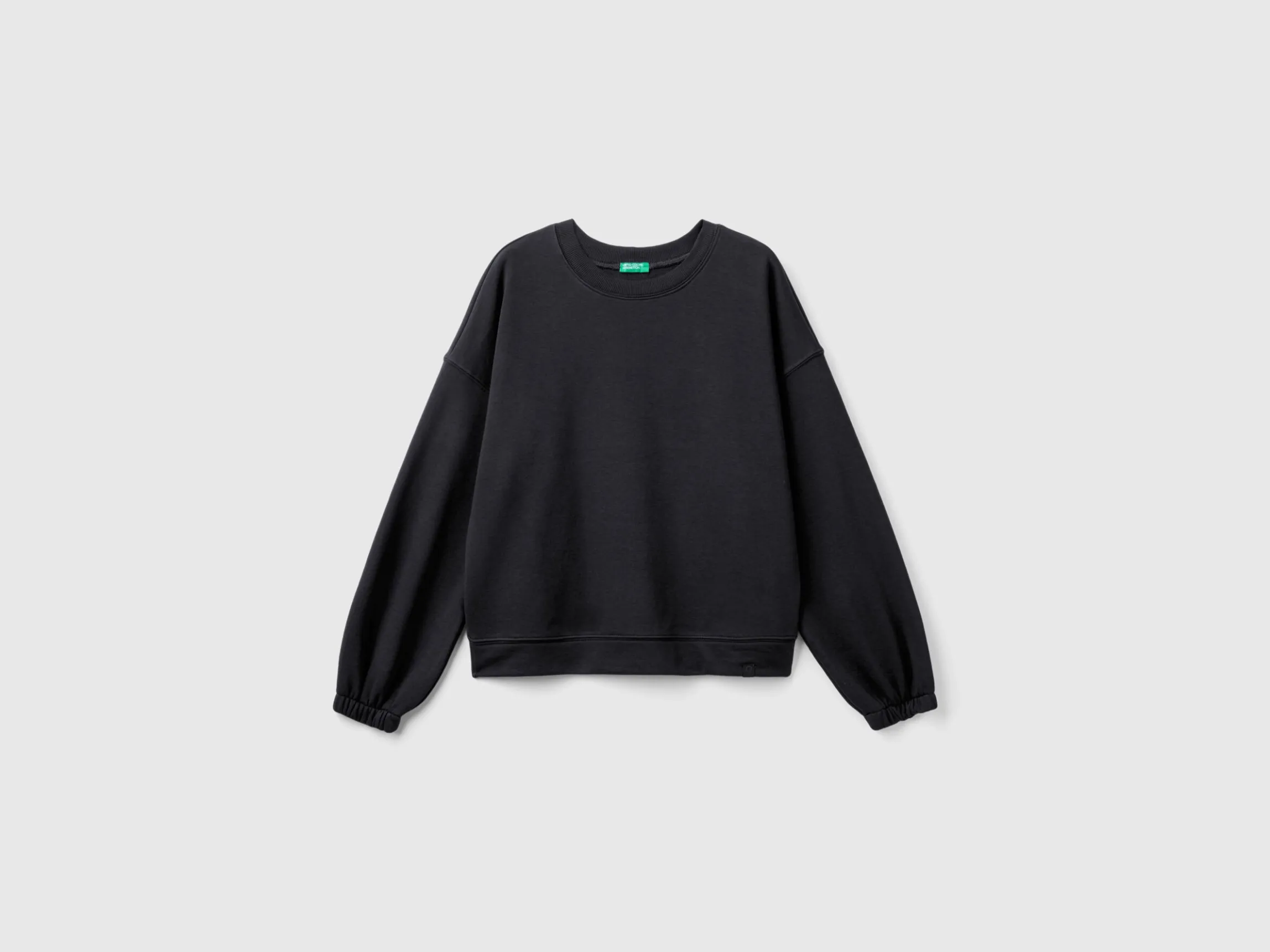 Crew neck sweatshirt in cotton blend