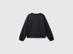 Crew neck sweatshirt in cotton blend