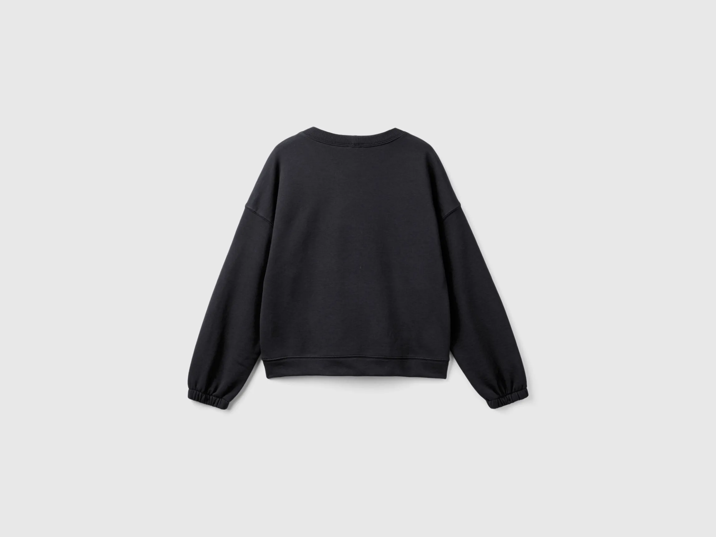 Crew neck sweatshirt in cotton blend