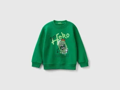 Crew neck sweatshirt with print