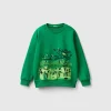 Crew neck sweatshirt with print