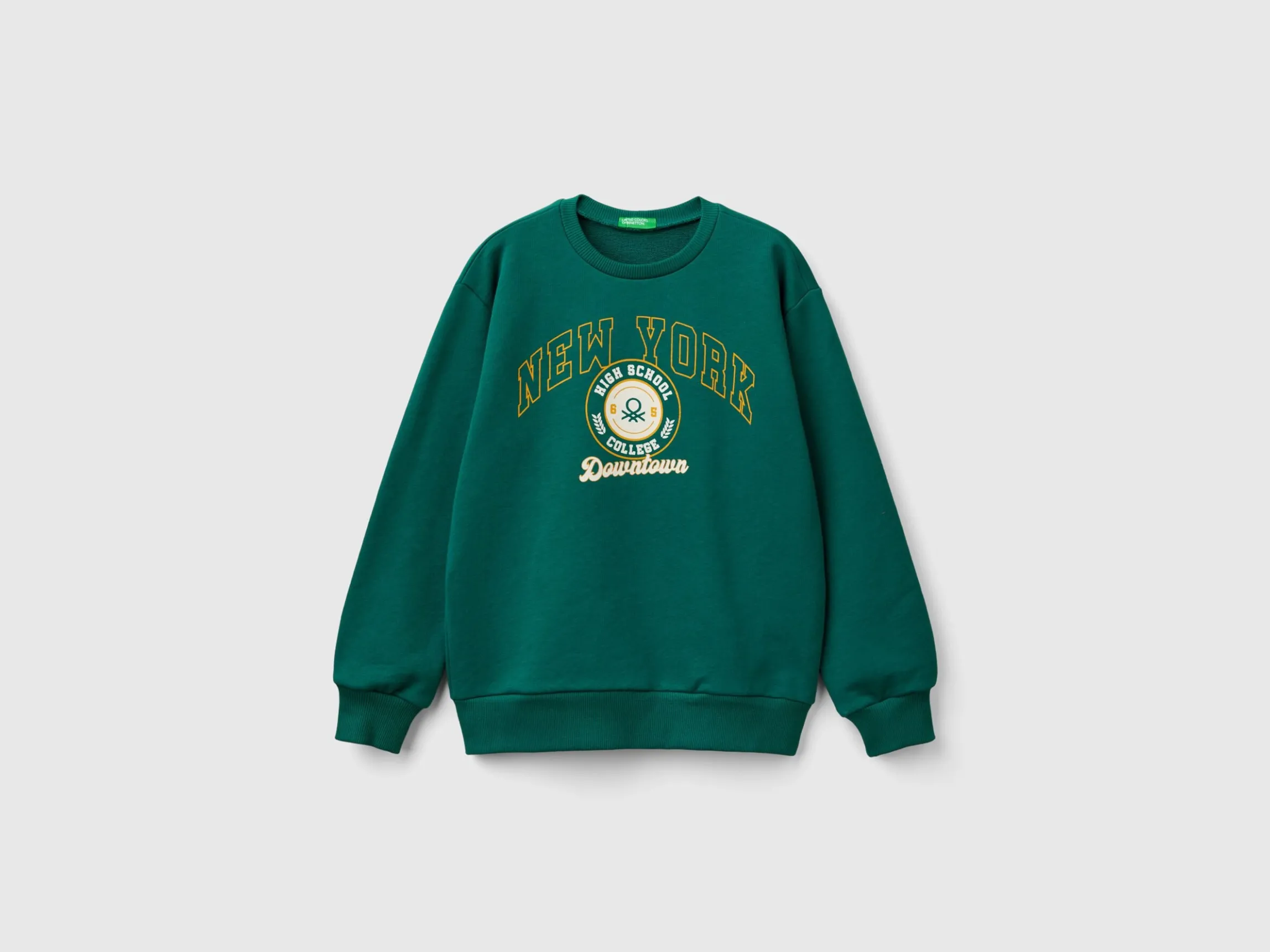 Crew neck sweatshirt with print