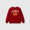 Crew neck sweatshirt with print