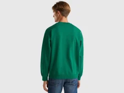 Crew neck sweatshirt with logo print