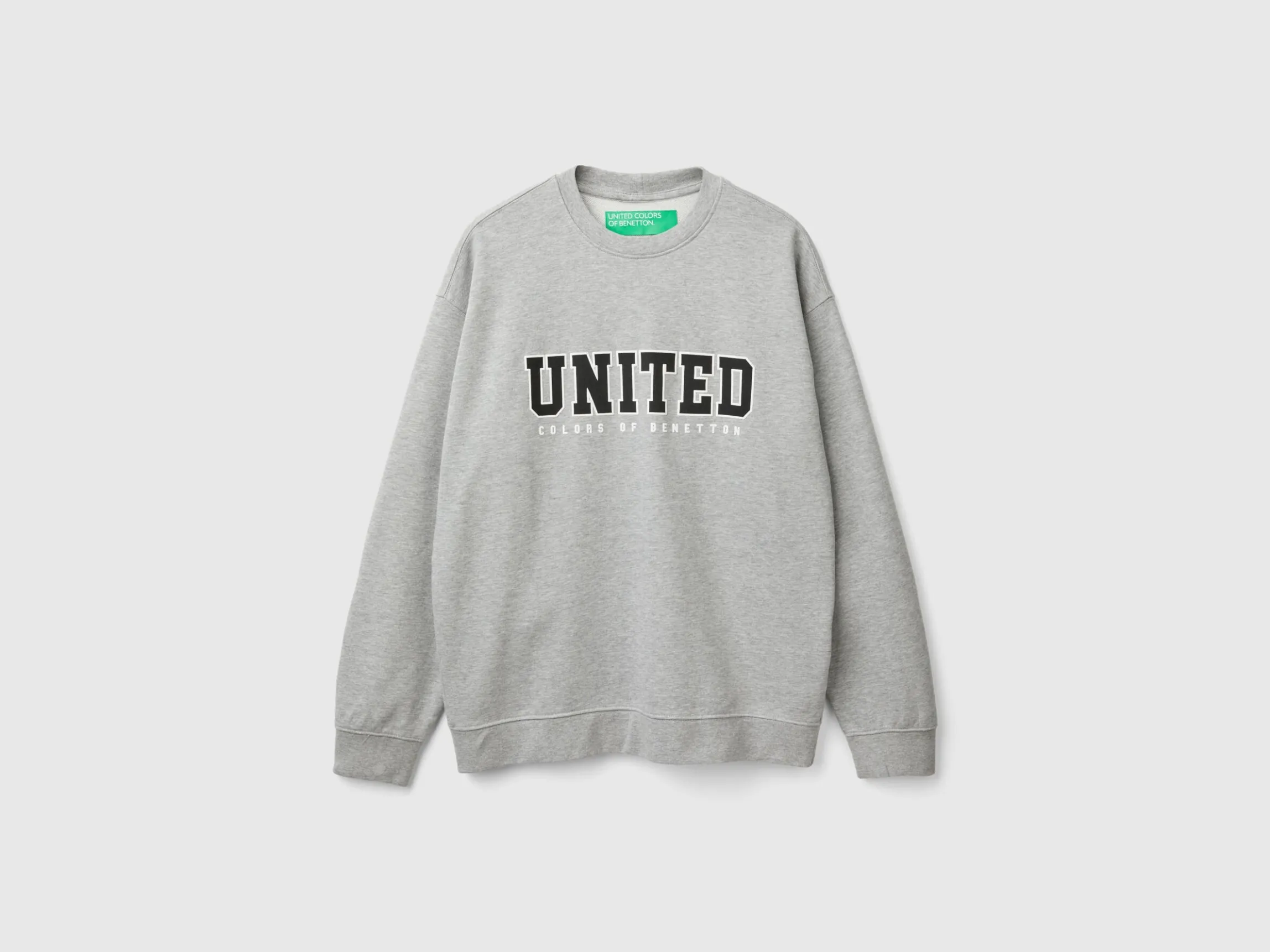 Crew neck sweatshirt with logo print