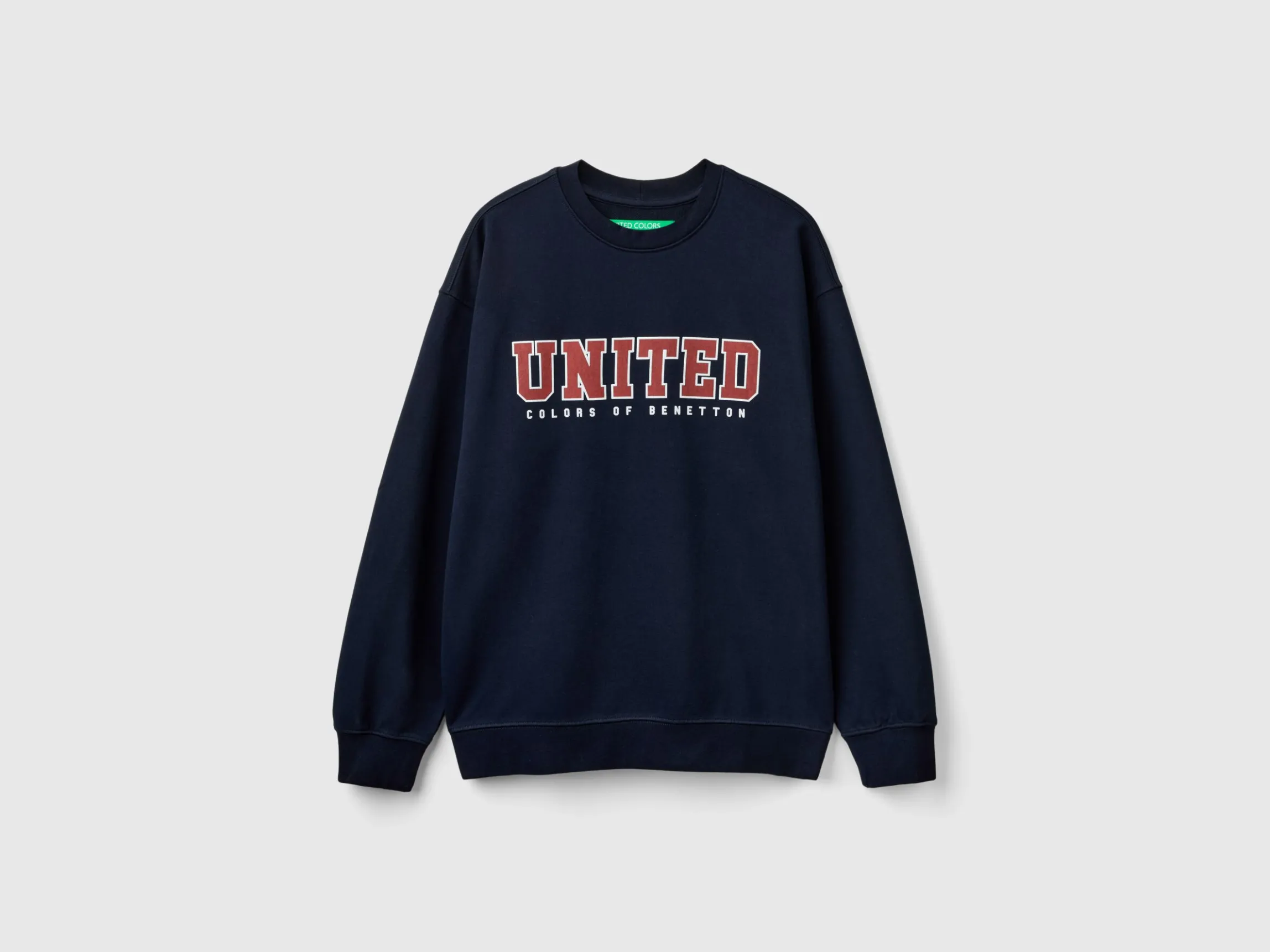 Crew neck sweatshirt with logo print