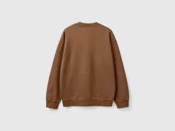 Crew neck sweatshirt with logo print